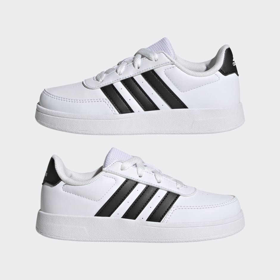 Kids Shoes - Breaknet Lifestyle Court Lace Shoes - White | adidas Saudi ...