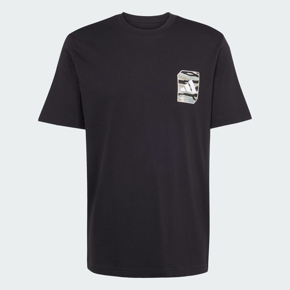 迷彩梭織圖案 T 裇