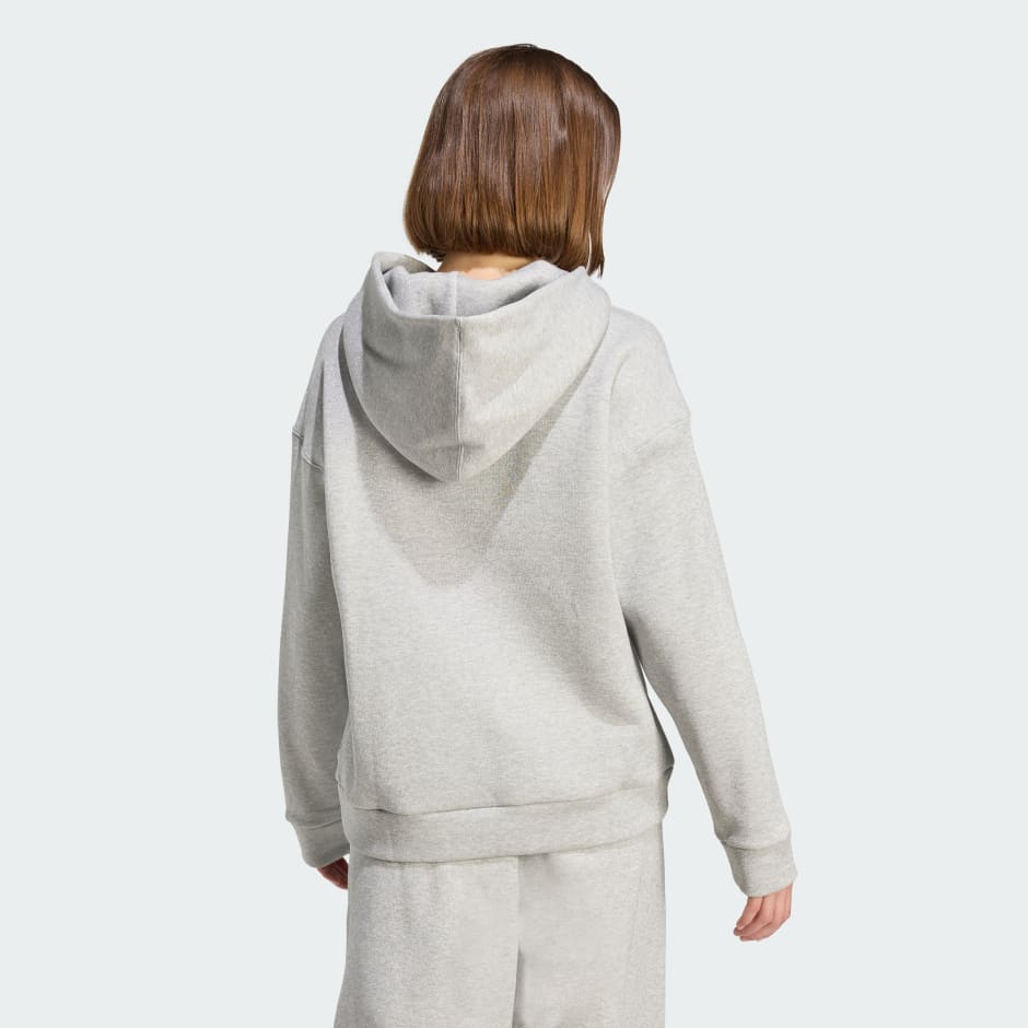 CLOTHING - ALL SZN Holiday Glitter Fleece Loose Hoodie - Grey