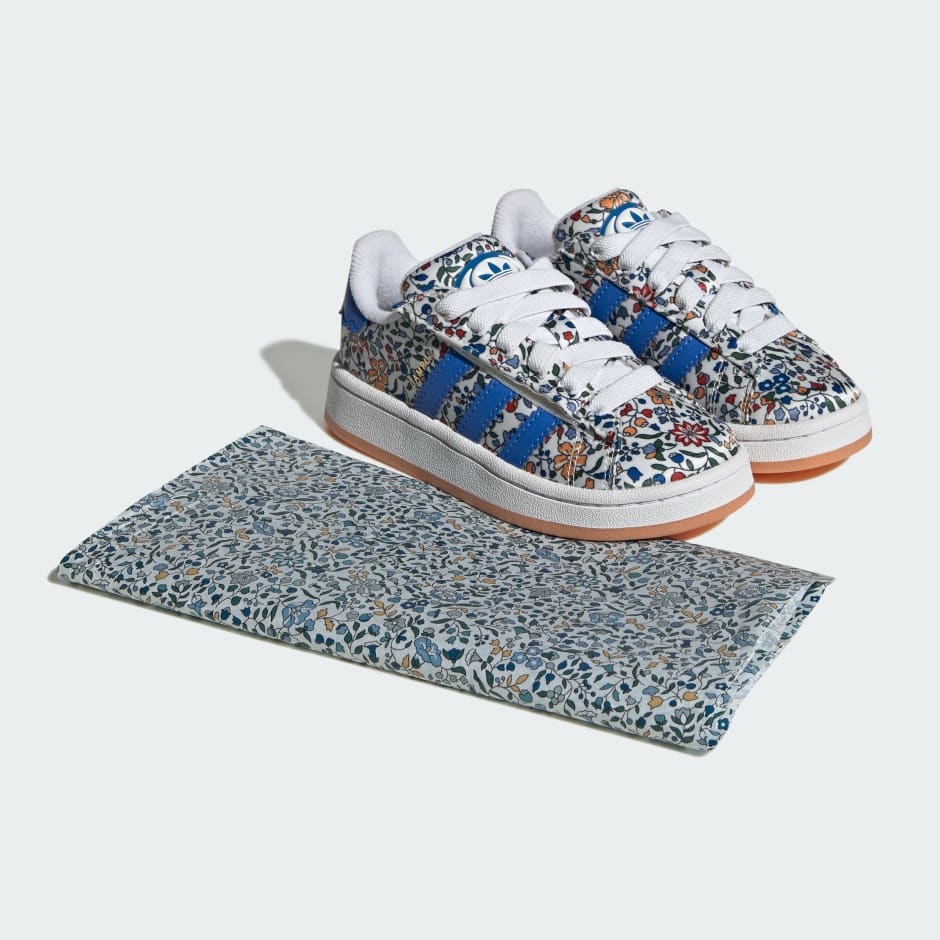 Campus 00s x Liberty London Pantofi pentru copii cu șiret elastic și &icirc;nchidere confortabilă