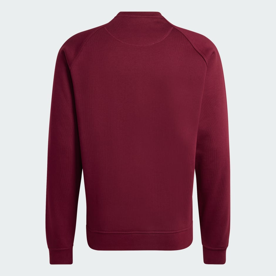 Bluză sport ESSENTIAL DIN FLEECE CU GULER ROTUND ȘI CROIALĂ STANDARD