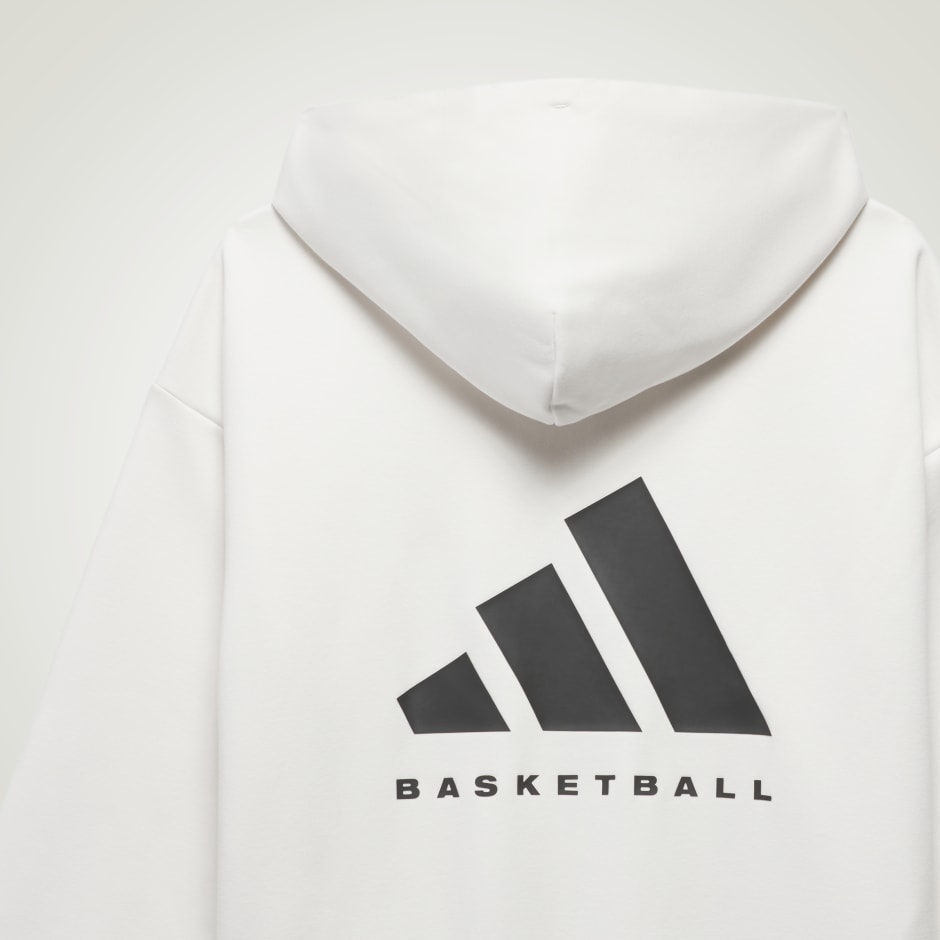 Clothing - adidas Basketball Hoodie - White | adidas South Africa