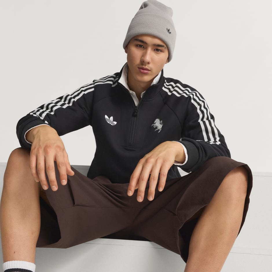 Bluză FC Juventus Originals cu fermoar scurt