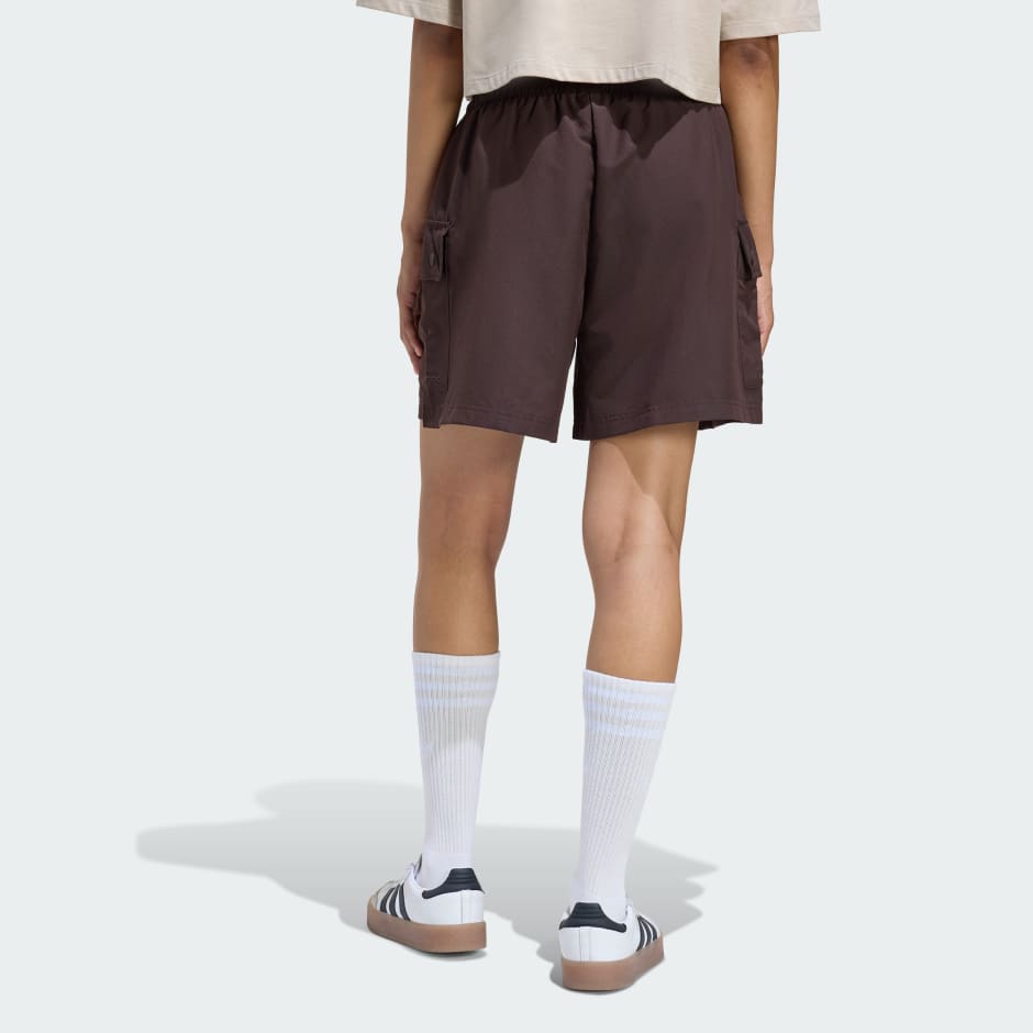 Essentials Woven High-Waist Cargo Shorts