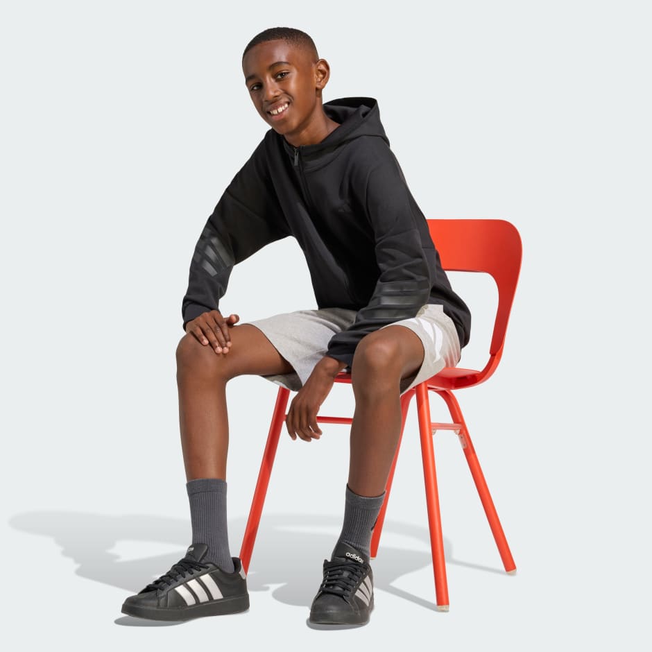 جاكيت بقبعة FUTURE ICONS 3 STRIPES FULL ZIP