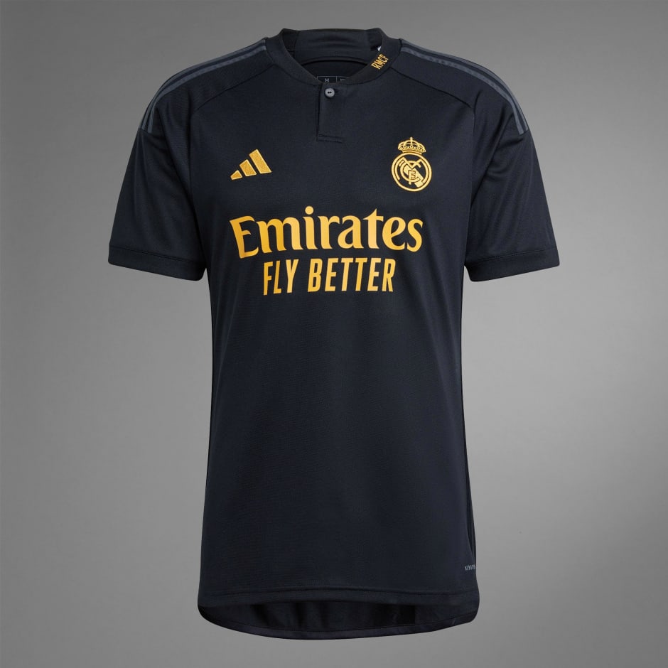 Adidas Men's Real Madrid Third Jersey 23/24 Black / L