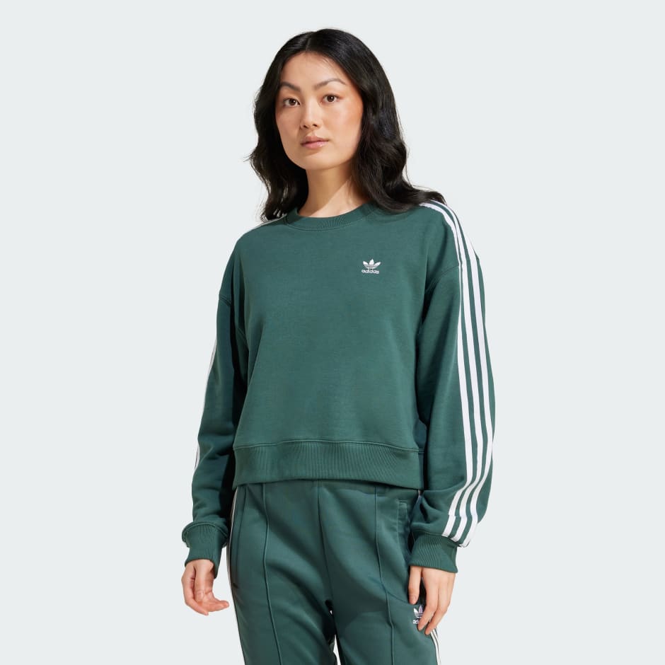Adidas 3-Stripes Crew Sweatshirt