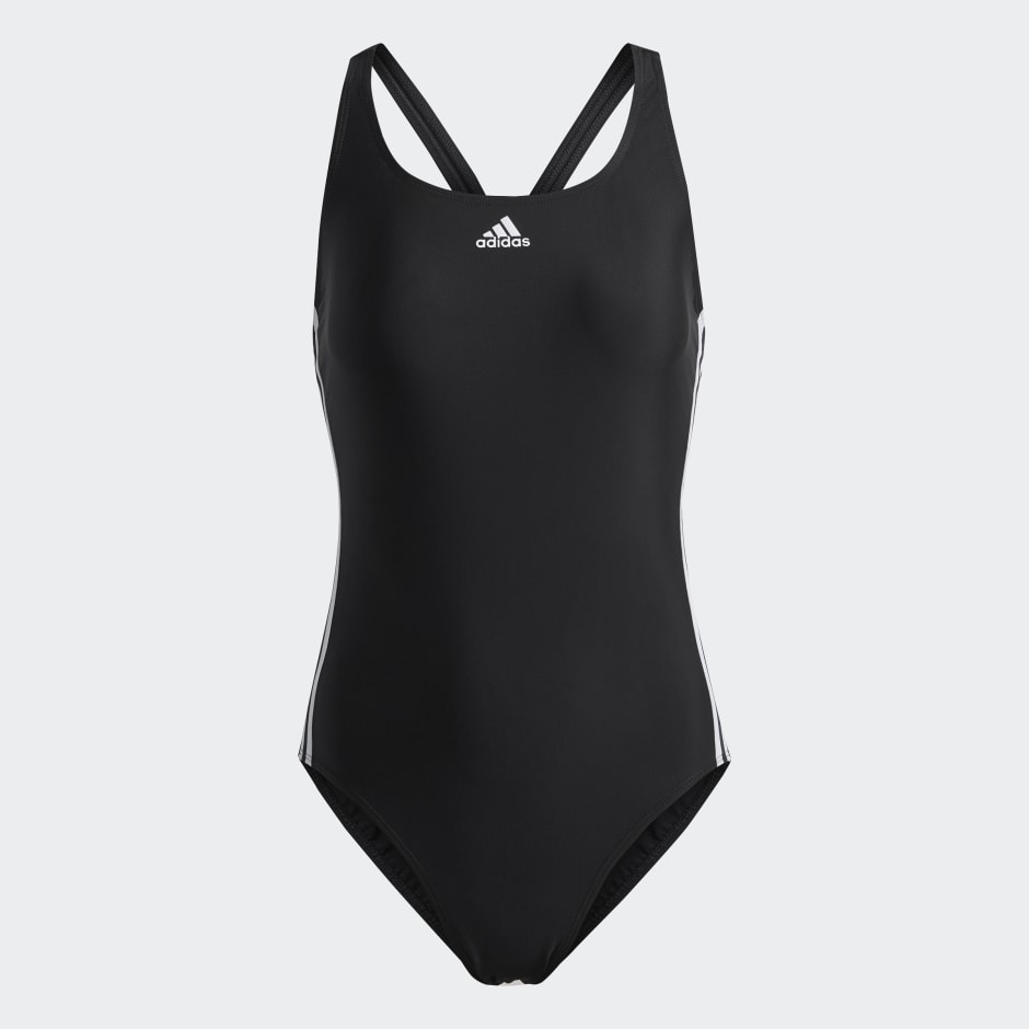 Clothing - SH3.RO Classic 3-Stripes Swimsuit - Black | adidas South Africa