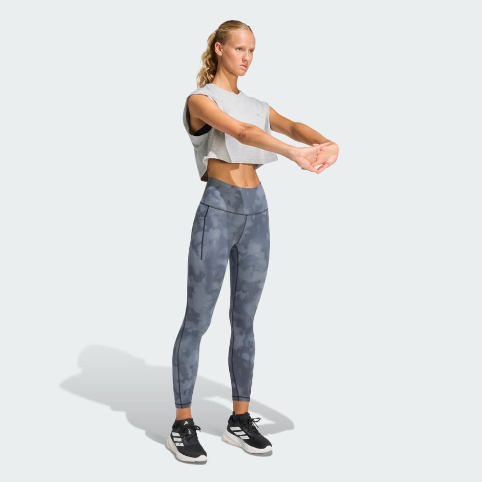 Legging de running 7/8 adi365 Climacool AOP