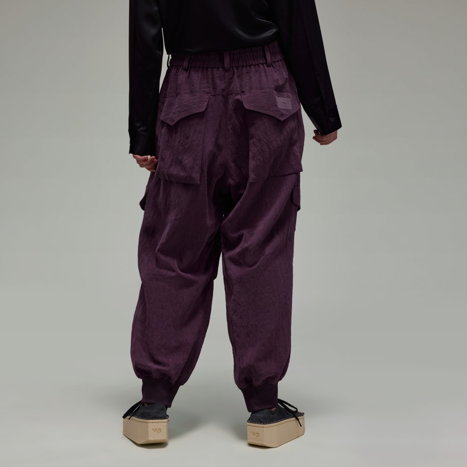 الملابس - W TWILL CRG PNT - أرجواني | أديداس قطر