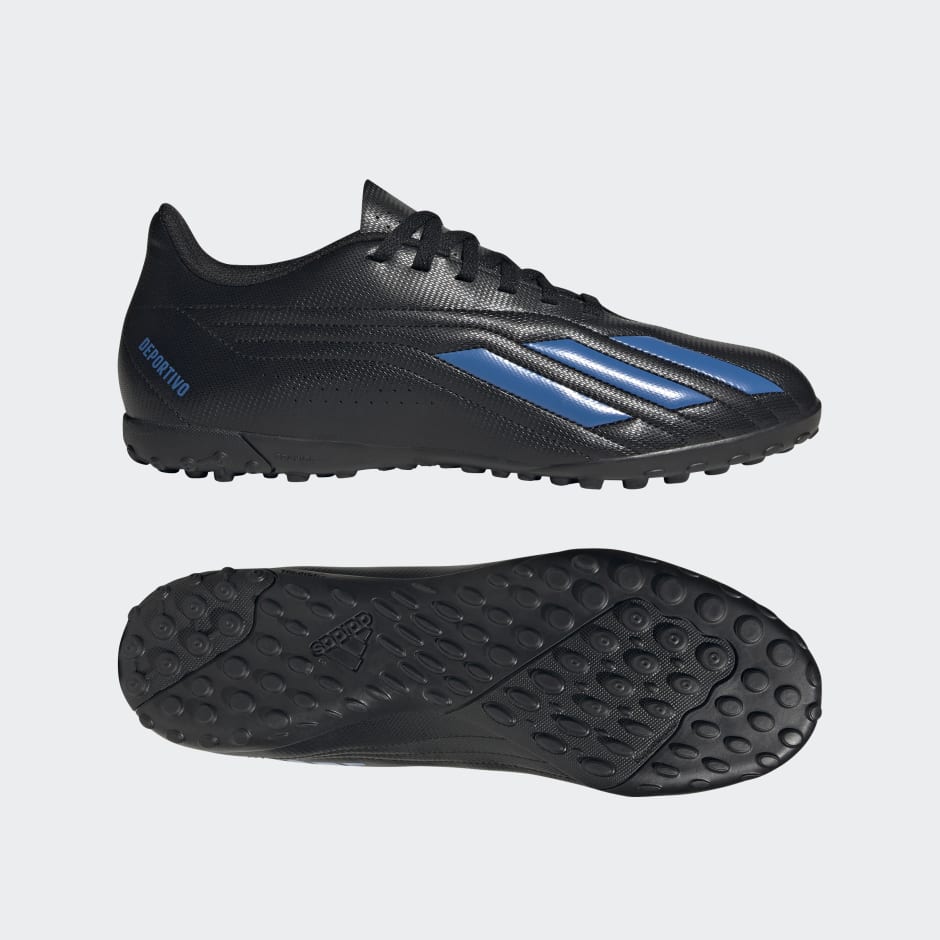 Pío Hermano Antecedente Men's Shoes - Deportivo II Turf Boots - Black | adidas Oman
