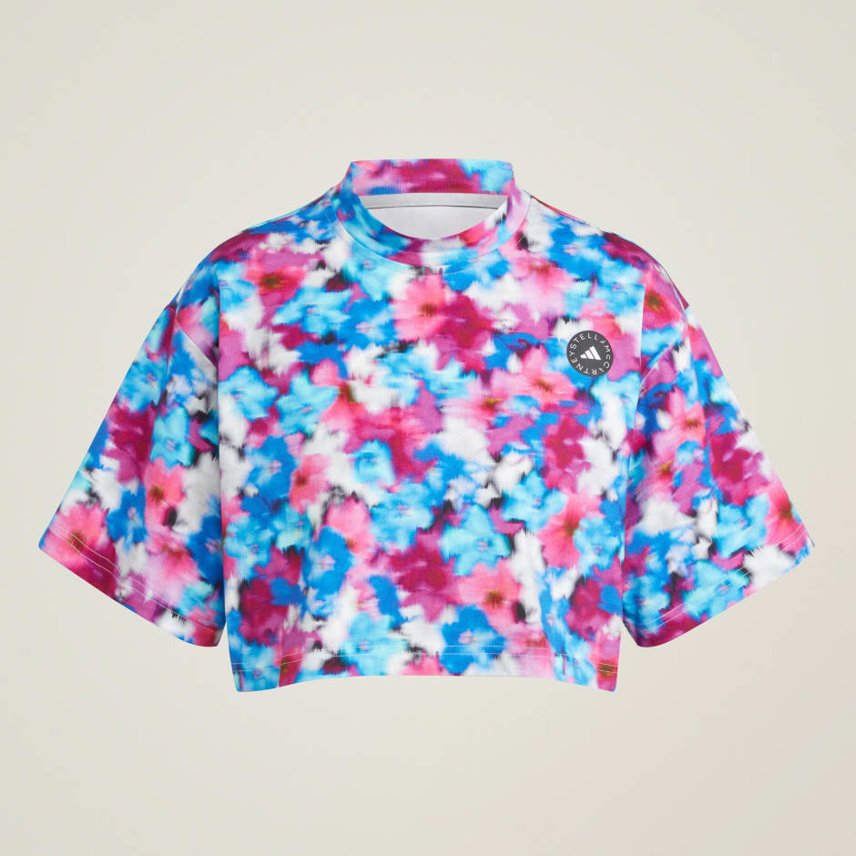 Tricou scurt cu imprimeu adidas by Stella McCartney