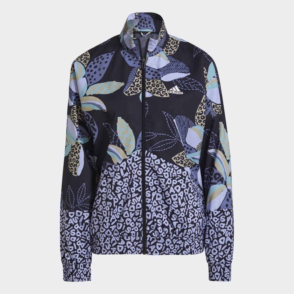 FARM Rio Print Relaxed Lightweight Windbreaker image number null