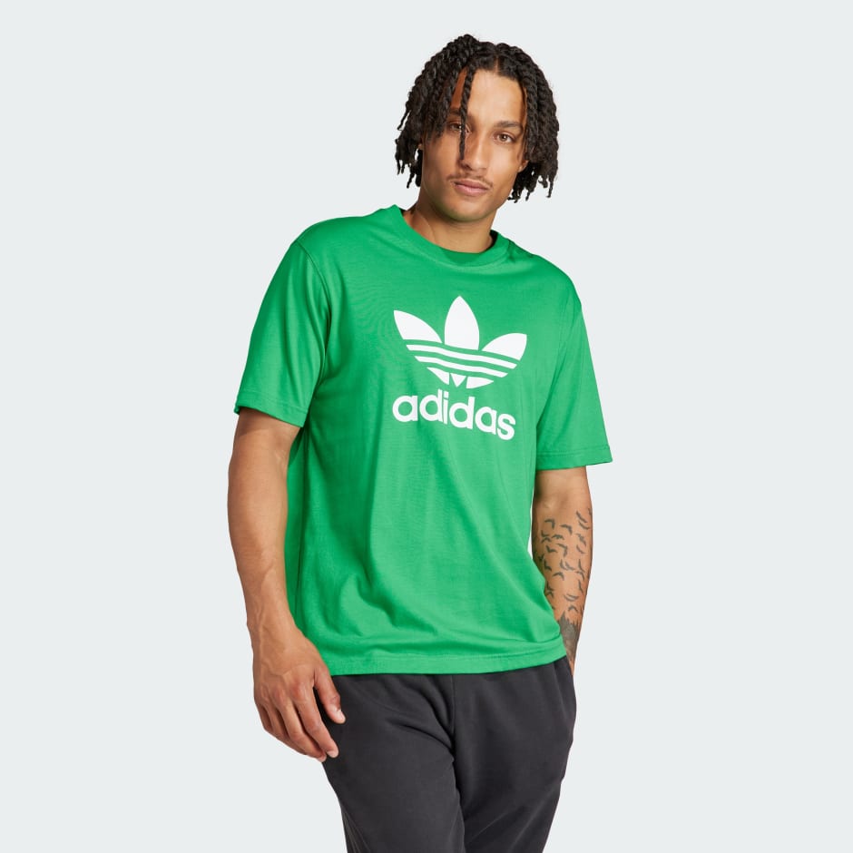 Khaki green adidas t shirt mens best sale