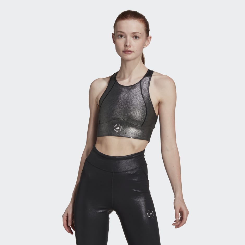 Clothing - adidas by Stella McCartney Shiny Training Crop Top