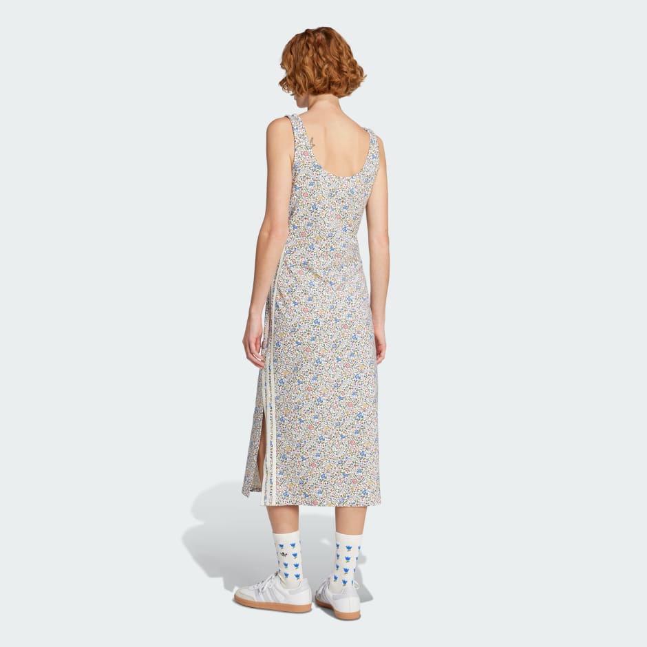 adidas Originals x Liberty London Bodycon 3-Stripes Maxi Dress