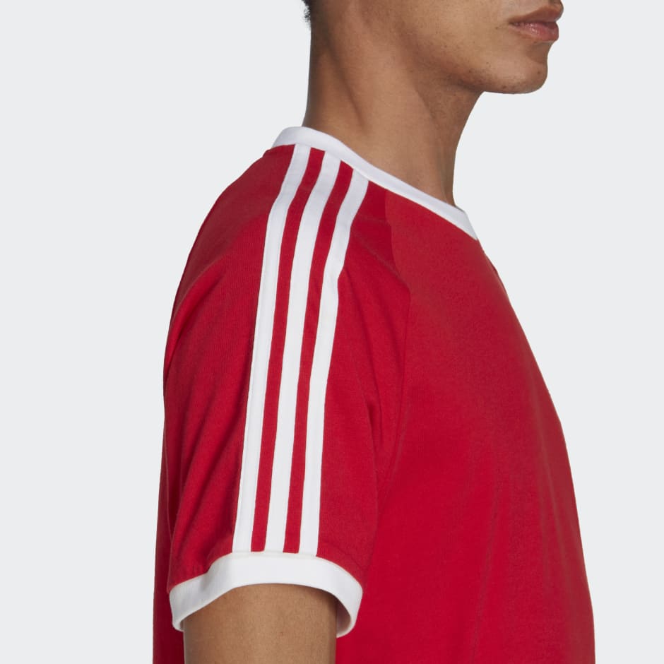 adidas T-shirt 3 bandes Adicolor Classics - Rouge