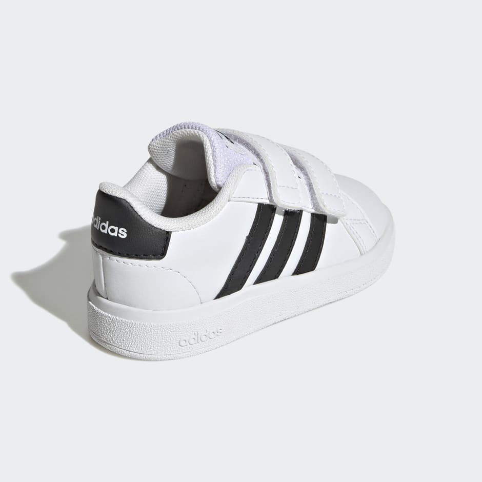 Shoes - Grand Court Lifestyle Hook and Loop Shoes - White | adidas ...