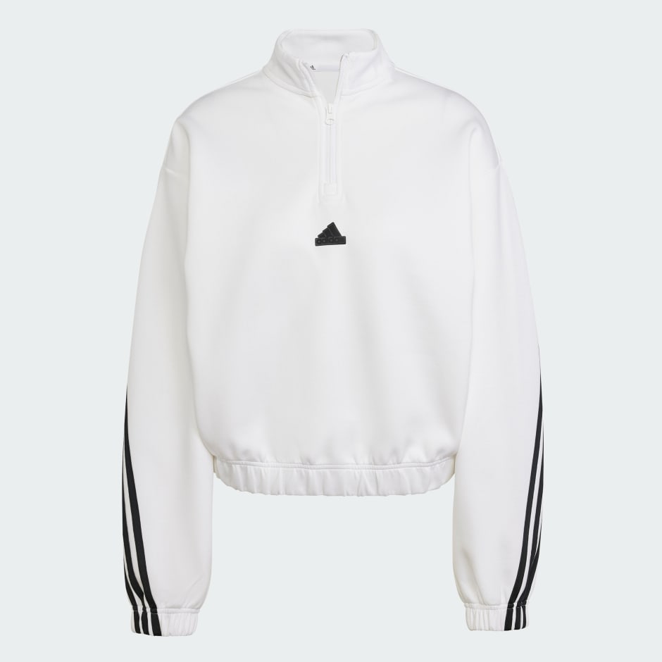 Future Icons Three Stripes 1/4 Zip Top