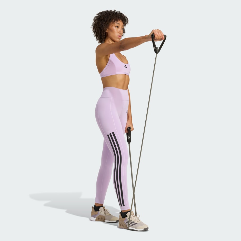 Optim&eacute; 3-Stripes Full Length Leggings