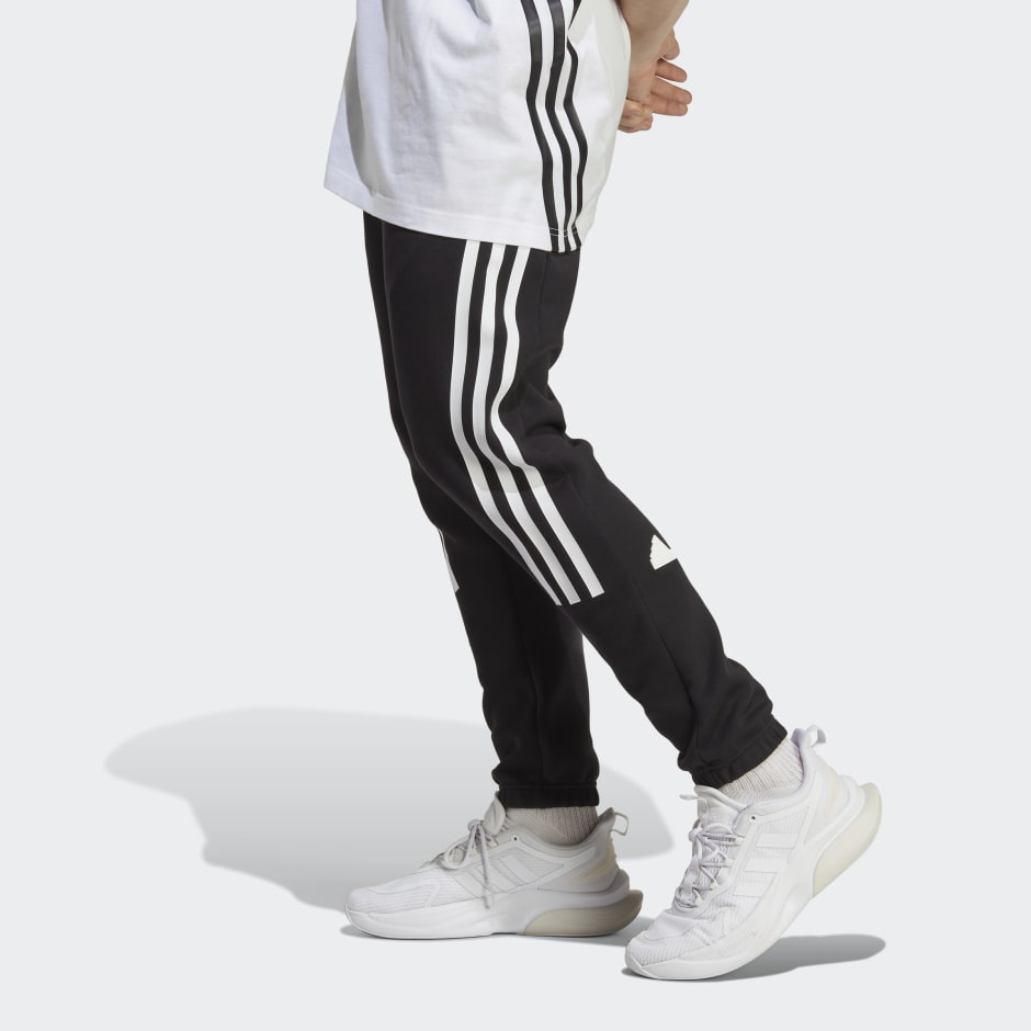 adidas Sportswear FUTURE ICONS THREE STRIPES PANT - Tracksuit bottoms -  black/white/black 