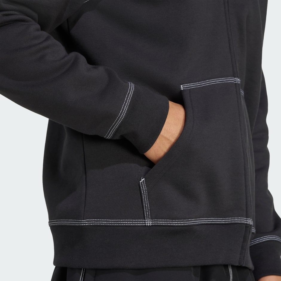 Essentials Trefoil Full-Zip Hoodie