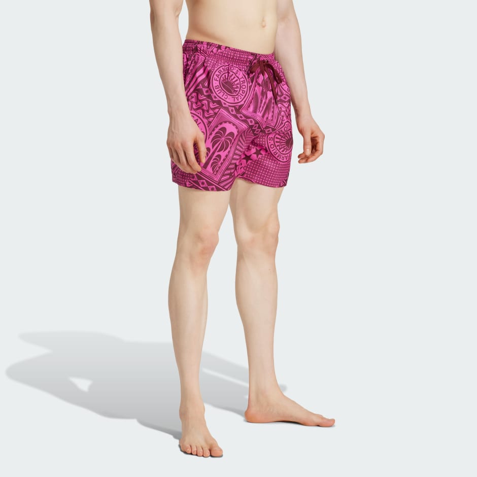 adidas x FARM 3-Stripes Swim Shorts 5-Inch