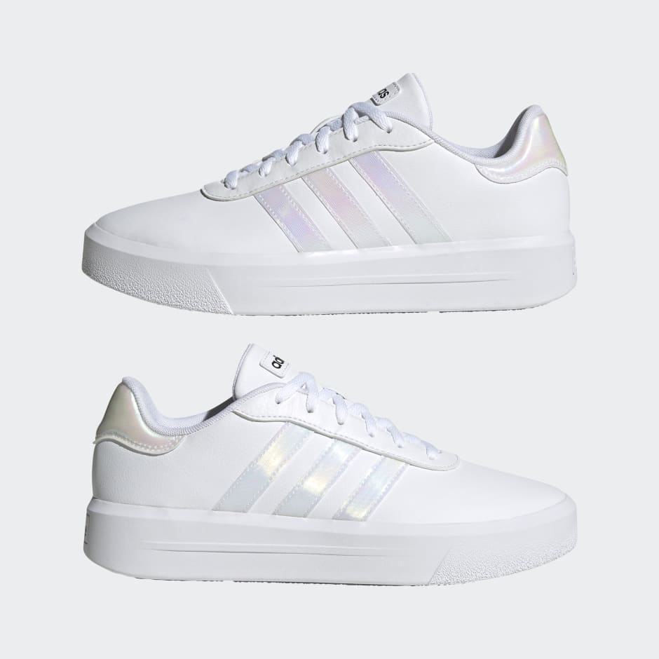 Women's Shoes - Court Platform Shoes - White | adidas Saudi Arabia