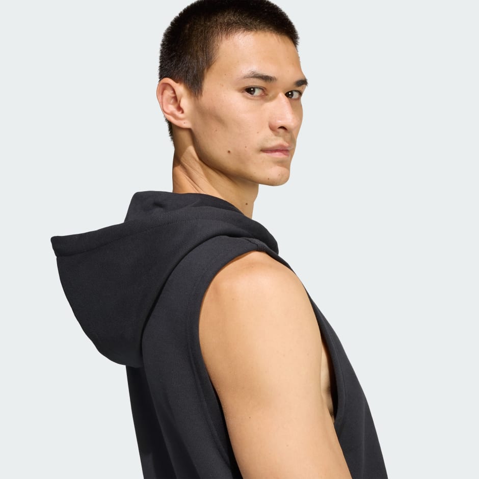 MAJICA BEZ RUKAVA S KAPULJAČOM TREFOIL ESSENTIALS