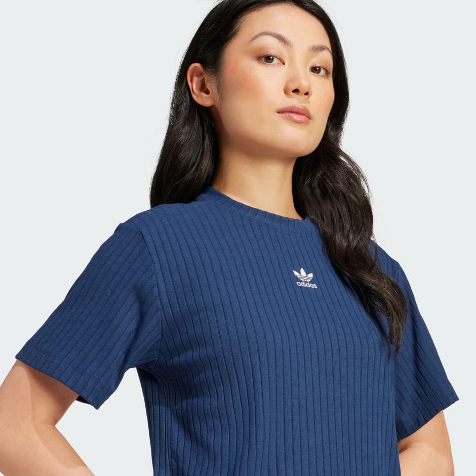 Camiseta Essentials Acanalado Ancho