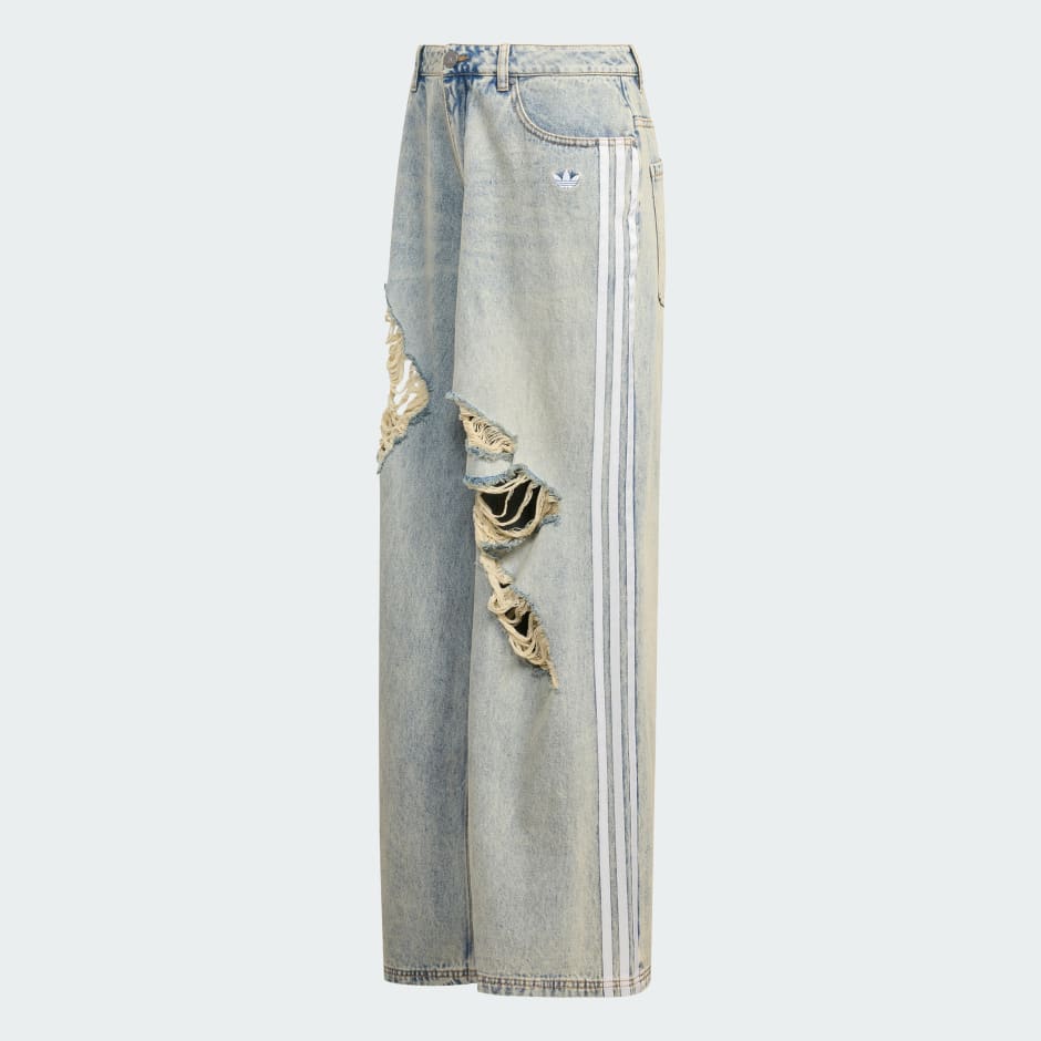 ADIDAS ORIGINALS LOOSE DENIM DESTRESSED Pants