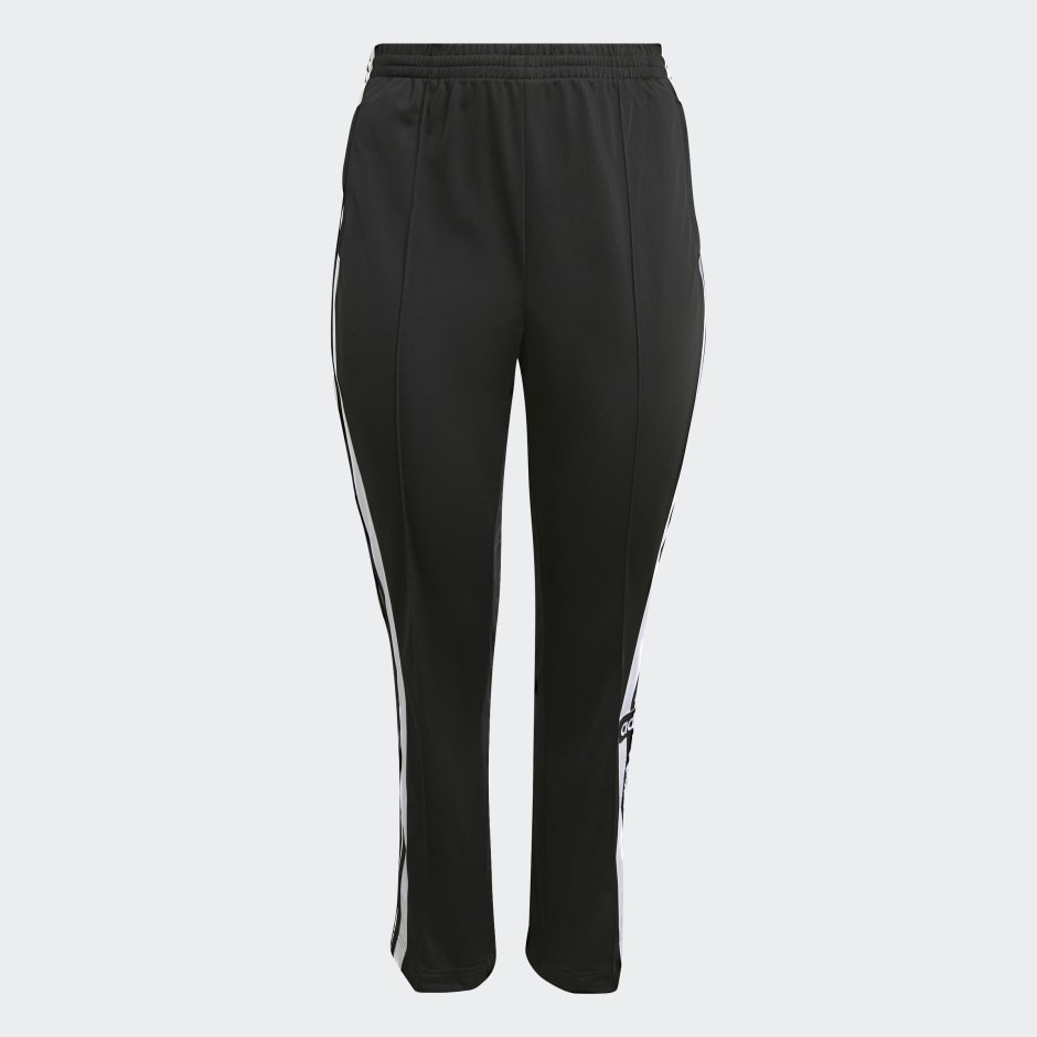 adidas originals plus adicolor side logo track pants in black