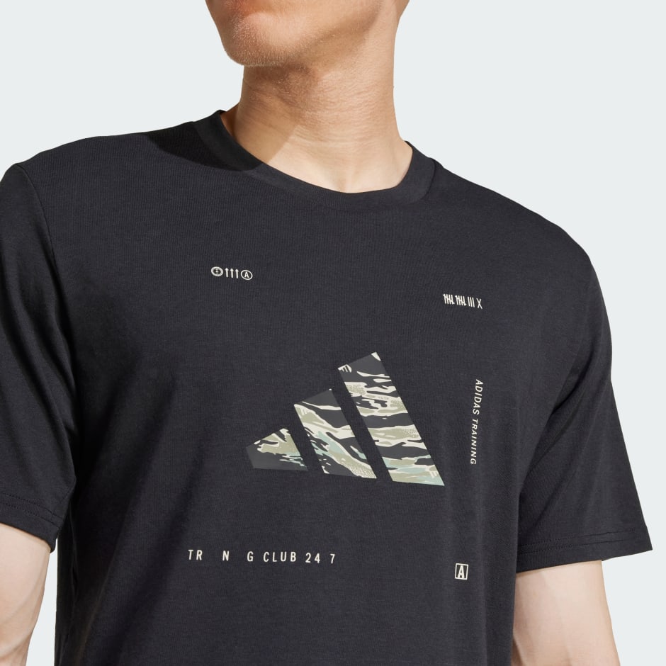 Climacool Training Camo Logo Graphic Tee