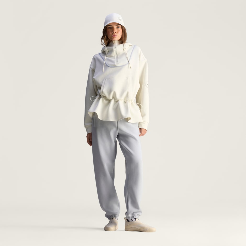 Sweat-shirt &agrave; capuche peplum adidas By Stella McCartney