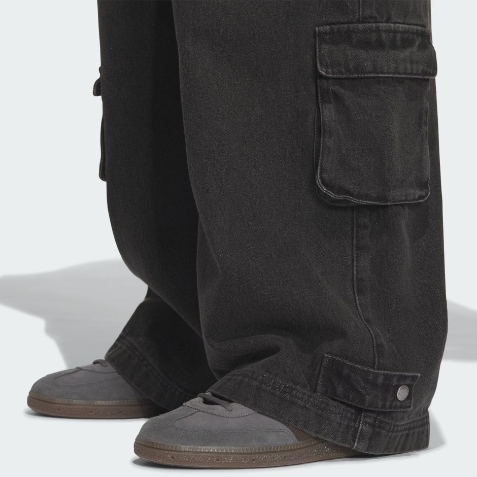Denim Cargo Pants