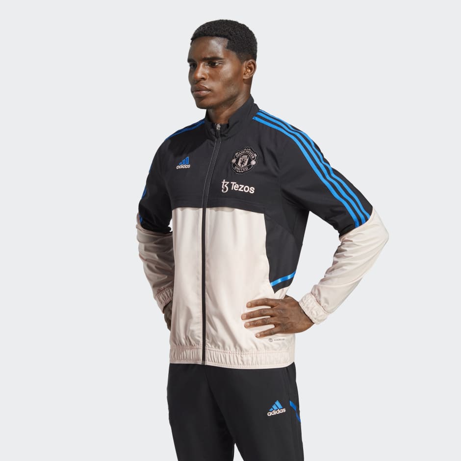 Men's Clothing Manchester United Condivo Presentation Jacket - Black | adidas Saudi Arabia