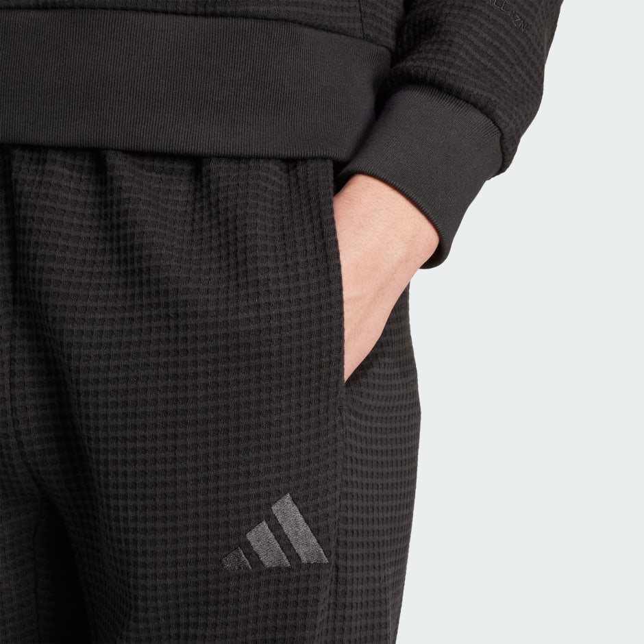 ALL SZN Waffle Knit Open Hem Pants
