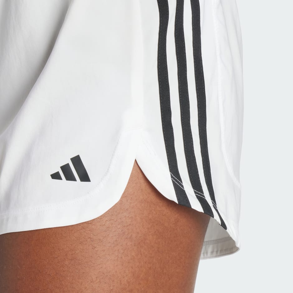 Pacer Training 3-Stripes Woven High-Rise Shorts