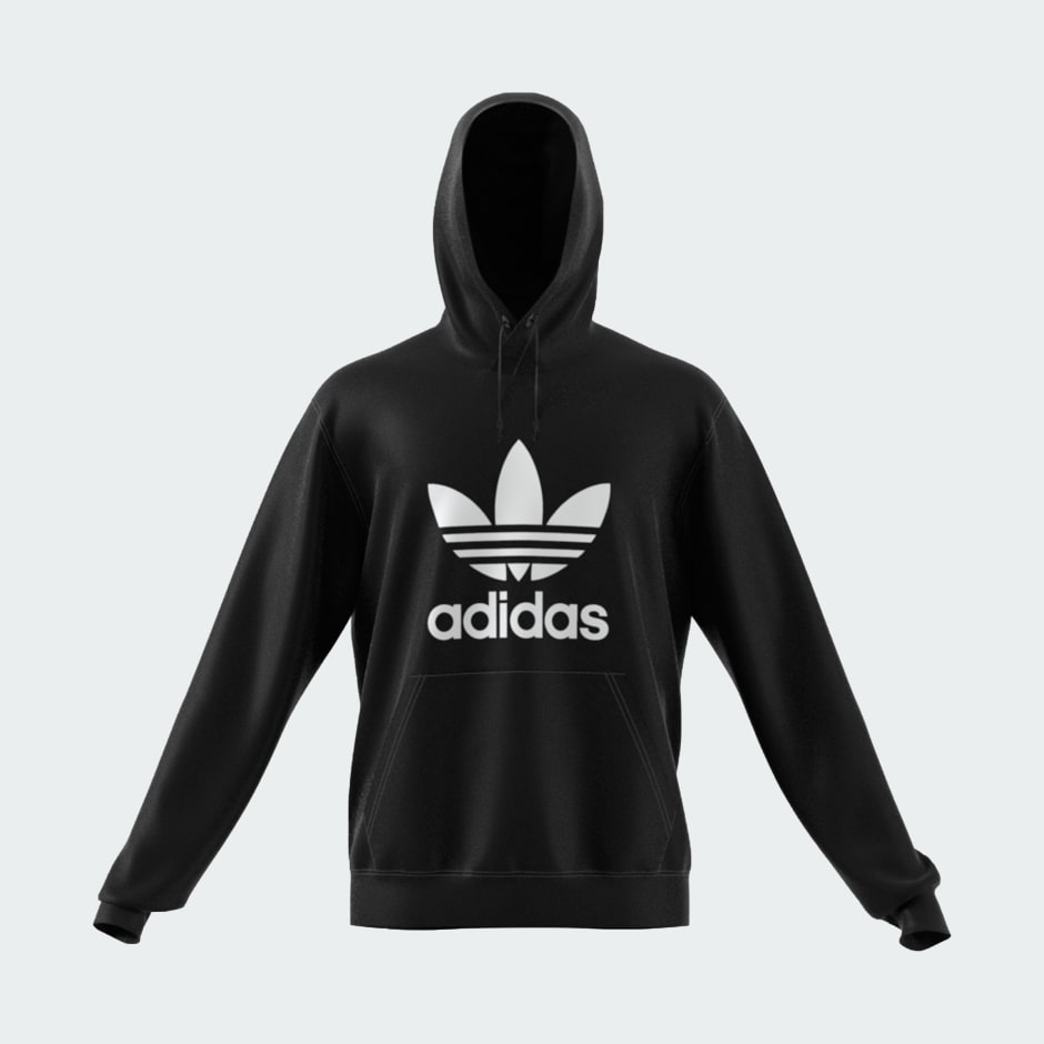 Adidas trefoil hoodie schwarz gold online