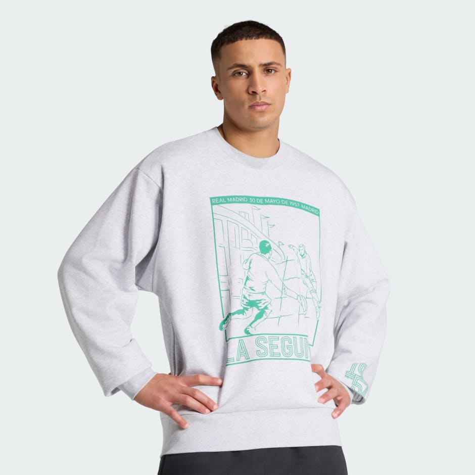 Bluză cu Croială Crew Real Madrid Heritage