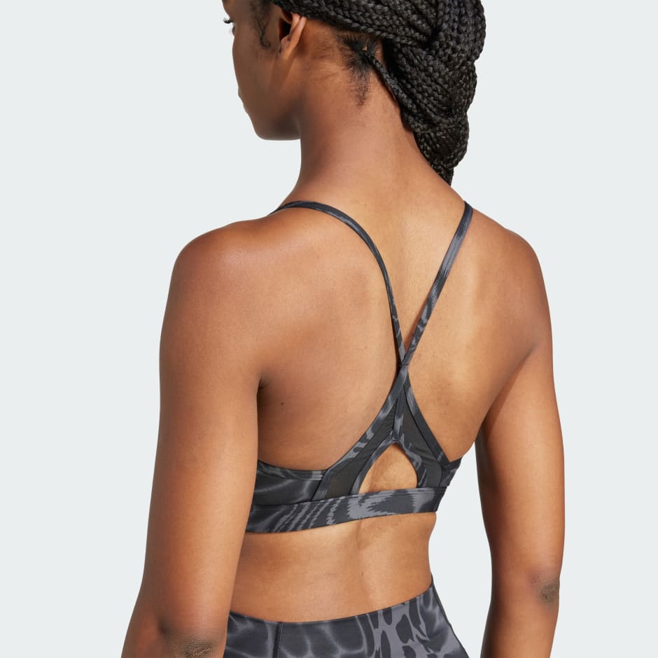 Sportski grudnjak Aeroreact niskog stupnja potpore i s tri pruge