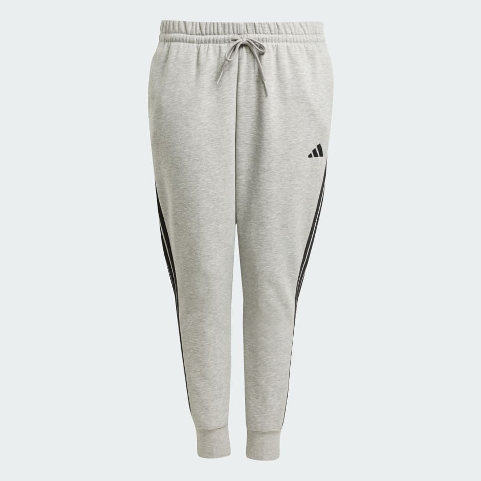 Hlače od flisa Essentials 3-Stripes Fleece Slim (veće veličine)