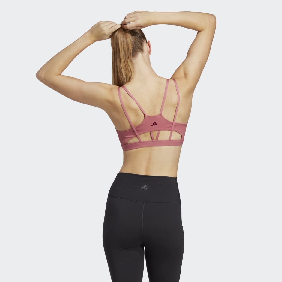 adidas Yoga Studio Light-Support Bra - Pink