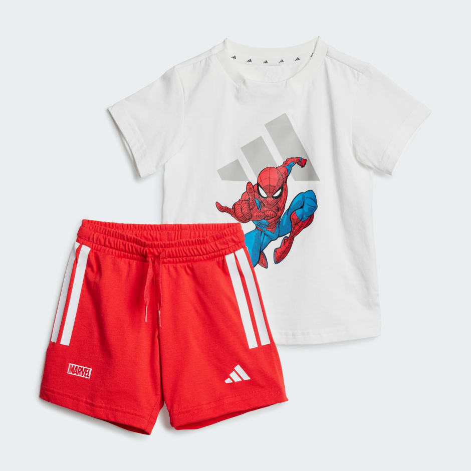 Set tricou Omul Păianjen adidas x Marvel pentru copii