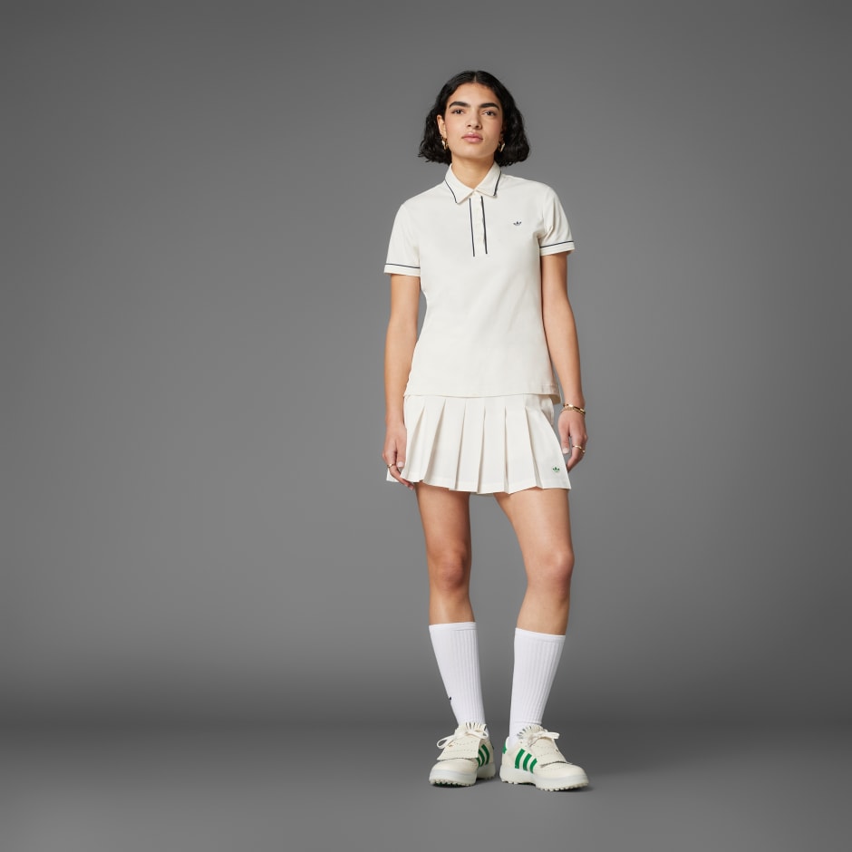 CLOTHING - Originals Twistknit Trefoil Polo Shirt - White