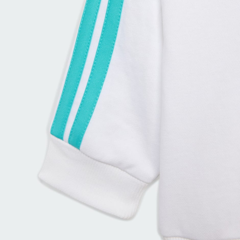 SET MERCEDES-AMG PETRONAS FORMULA 1 TEAM DNA PENTRU BEBELUȘI CU BLUZĂ CU M&Acirc;NECĂ LUNGĂ ȘI PANTALONI SPORT