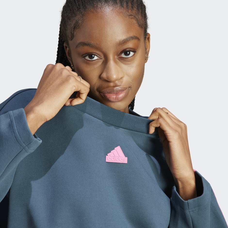 Women's - Future Icons 3-Stripes Sweatshirt - Turquoise adidas Saudi Arabia