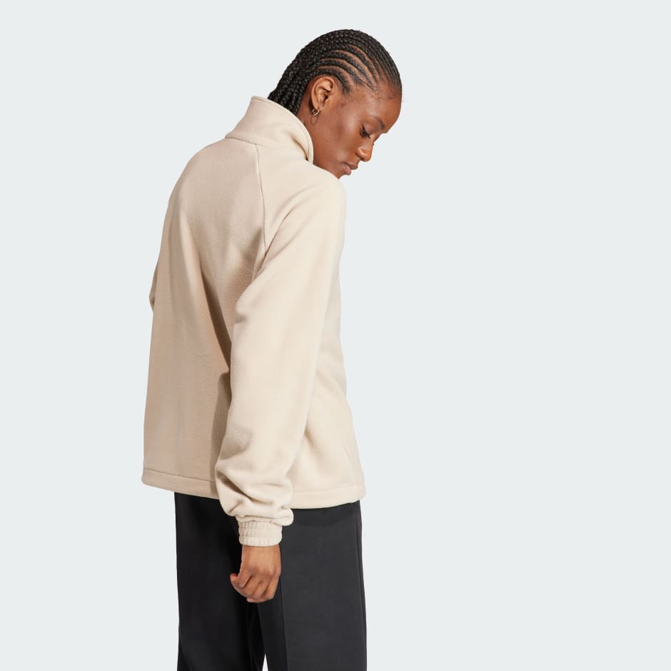 Neutral Court 1/4 Zip Track Top