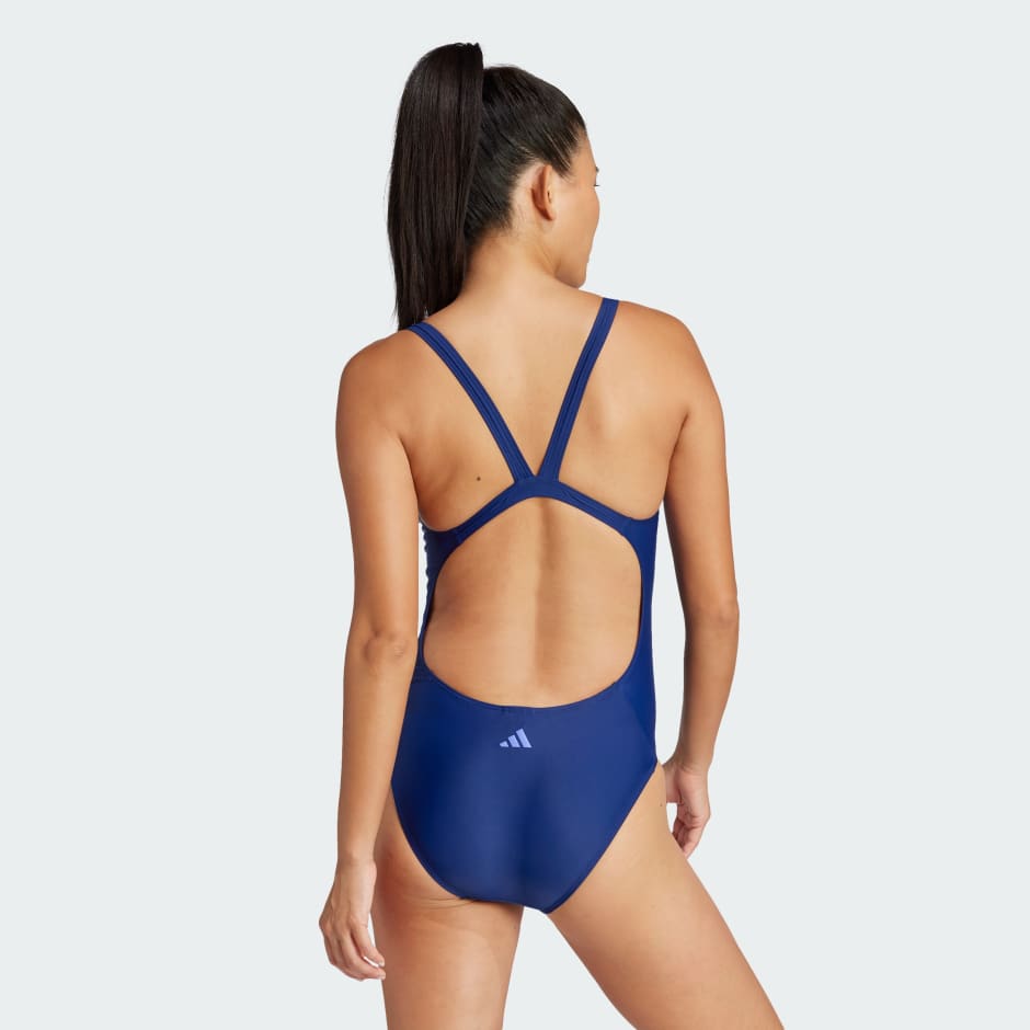 3-Stripes Graphic V-Back Swimsuit
