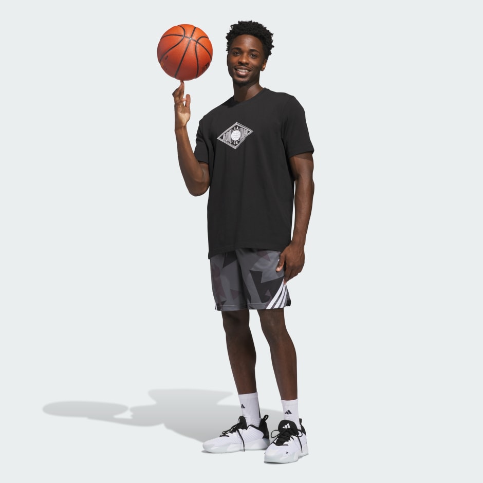 ADIDAS BASKETBALL 3-STRIPES AOP SHORT